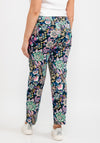 Robell Elena 09 Floral Ankle Grazer Trousers, Multi