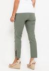 Robell Rose 09 Ankle Grazer Slim Trousers, Ivy Green