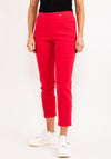 Robell Bella 09 Ankle Grazer Trousers, Rose Red