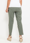 Robell Bella 09 Petite Ankle Grazer Trousers, Ivy Green