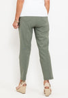 Robell Bella 09 Ankle Grazer Trousers, Ivy Green