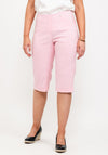 Robell Bella 05 Slim Knee Length Shorts, Soft Rose
