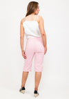 Robell Bella 05 Slim Knee Length Shorts, Soft Rose