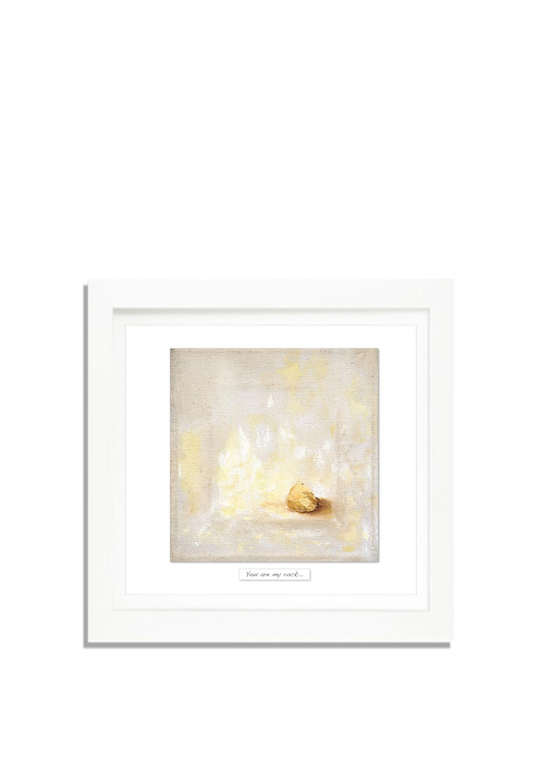 Rita Oates Wooden Framed Art, Rock