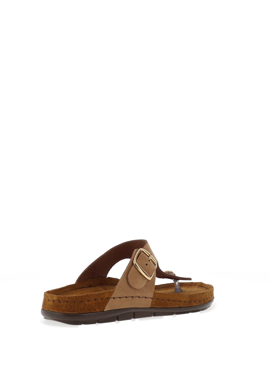 Rohde Womens Leather T-Bar Sandals, Natural