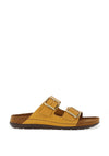 Rohde Leather Buckle Chunky Slip On Mules, Mustard