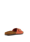 Rohde Womens Leather Single Buckle Chunky Slip On Mules, Coral