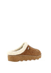 Rohde Womens Wool Trim Suede Mules, Tan