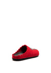 Rohde Paw Print Mule Slippers, Red