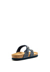 Rhode Toe Loop Buckle Strap Sandals, Navy