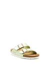 Rohde Metallic Buckle Chunky Slip on Sandals, Green