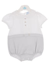 Sardon Baby Polka Dot Romper Suit, Grey