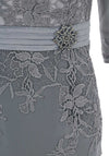 Veni Infantino Dress & Embellished Coat Outfit, Charcoal