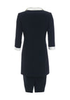 Veni Infantino Lace Bodice Dress & Coat, Navy & White