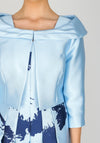 Veni Infantino for Ronald Joyce Flared Dress & Jacket UK Size 10, Blue