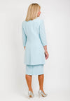 Veni Infantino for Ronald Joyce Embellished Coat and Dress, Blue