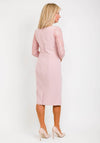 Veni Infantino for Ronald Joyce Embellished Coat and Dress, Vintage Rose