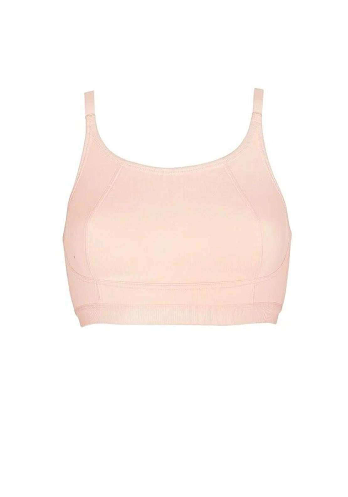 Royce Lola 2 Pack Crop Top Bra, Pink and White