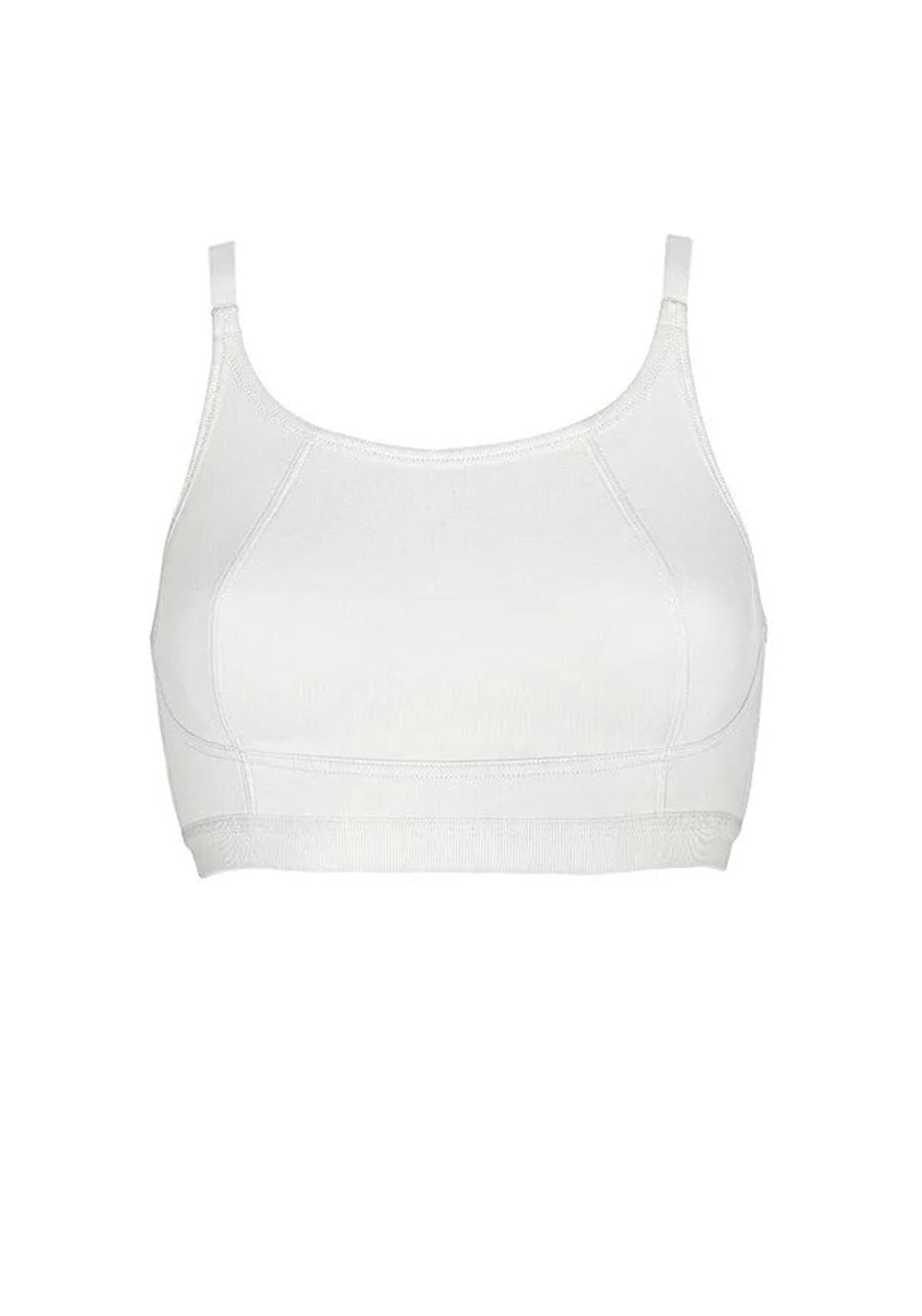 Royce Lola 2 Pack Crop Top Bra, Pink and White