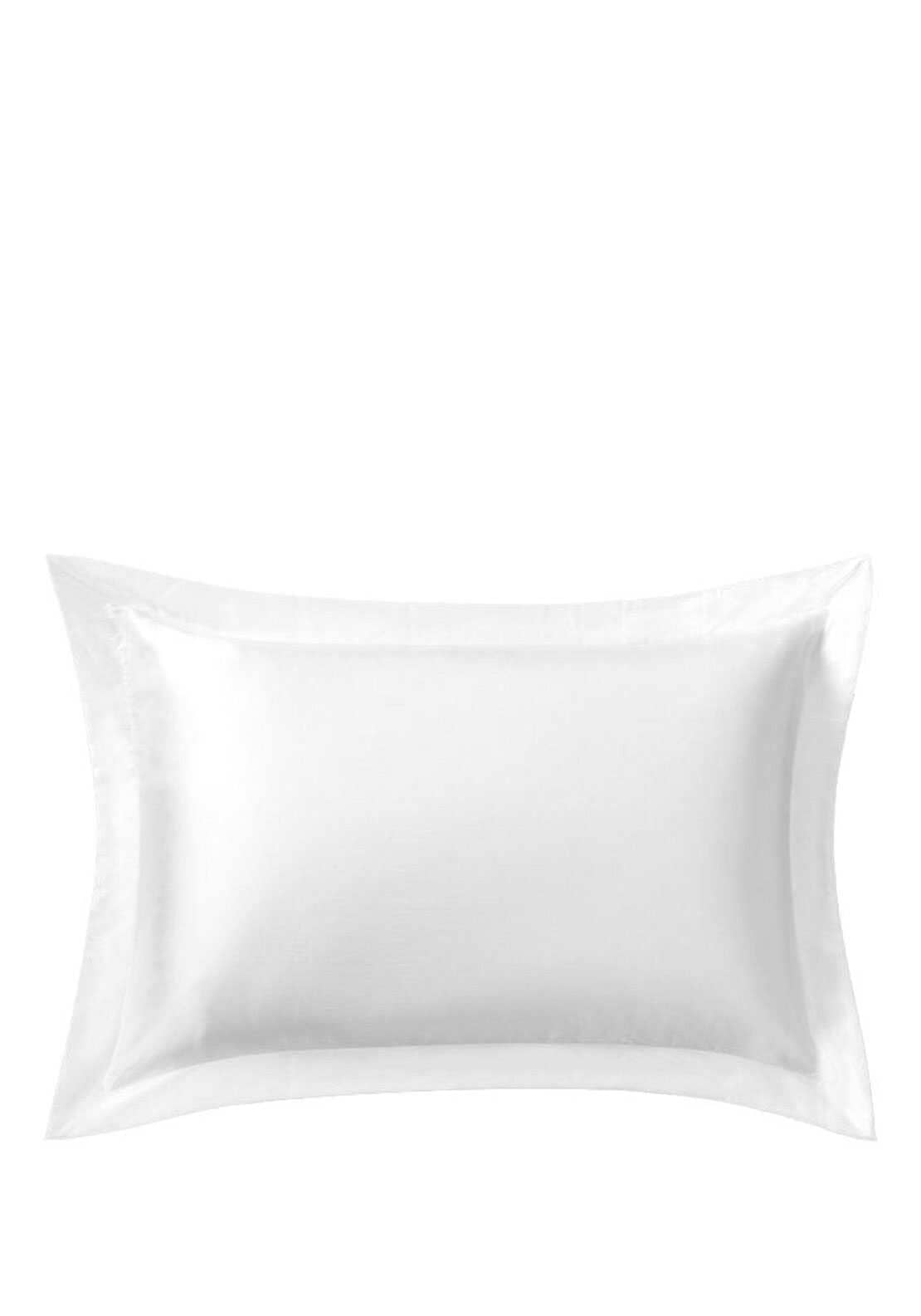 Sheridan Lanham Tailored Silk Pillowcase, Snow