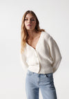 Salsa Knitted Cardigan, Pearl White