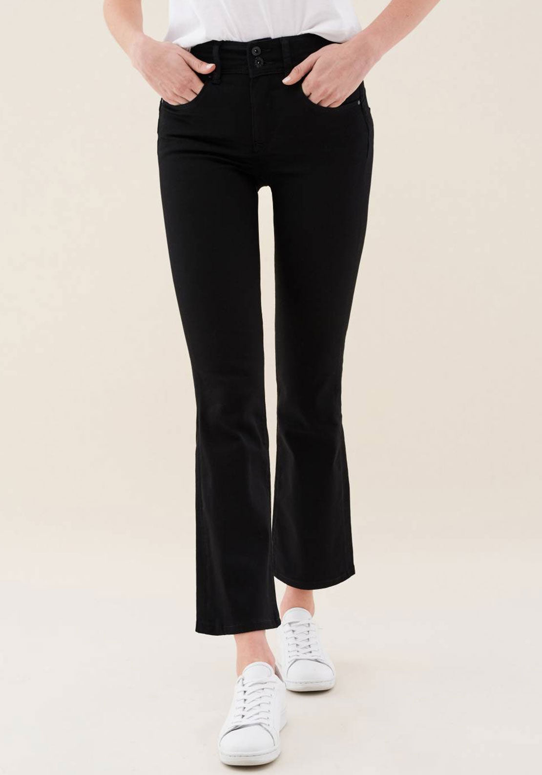 Salsa Push In Secret Bootleg Jeans, Black