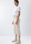 Salsa Straight Cropped Push In Secret Glamour Jeans, Beige