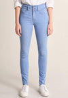 Salsa Push in Secret Soft Touch Skinny Jeans, Light Blue