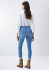 Salsa Push In Cropped Skinny Jeans, Blue
