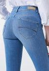 Salsa Push In Cropped Skinny Jeans, Blue