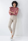 Salsa True Cropped Slim Jeans, Beige
