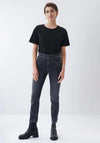 Salsa Glamour Push In Cropped Slim Jeans, Black