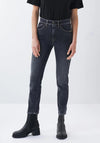 Salsa Glamour Push In Cropped Slim Jeans, Black