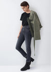 Salsa Glamour Push In Cropped Slim Jeans, Black
