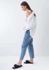 Salsa Slim Cropped Boyfriend Jeans, Light Blue
