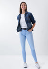 Salsa Push In Secret Skinny Jeans, Light Blue Wash