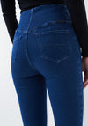 Salsa High Waist Jeggings, Blue Denim