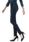 Salsa Secret Soft Touch Push in Skinny Jeans, Dark Blue Denim
