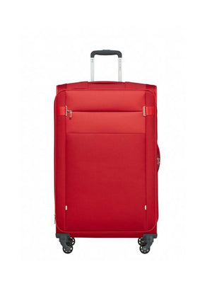 Samsonite Citybeat 4 Wheel Spinner Expandable Large Suitcase, Red