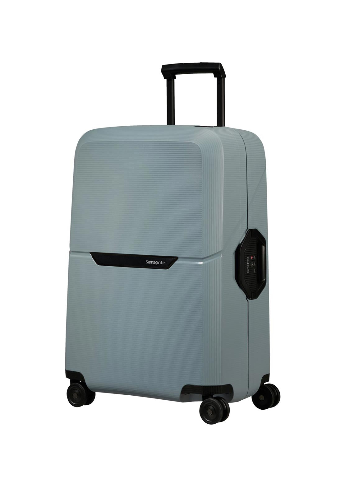 Samsonite Magnum Eco Large 4 Wheel Suitcase, Ice Blue