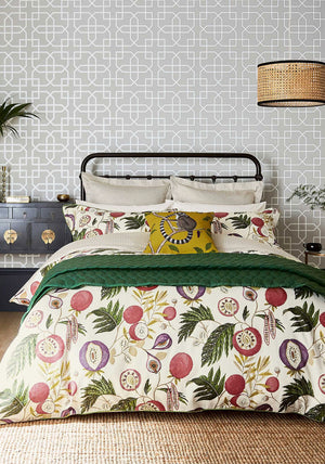 Sanderson Jackfruit Duvet Cover, Fig & Olive
