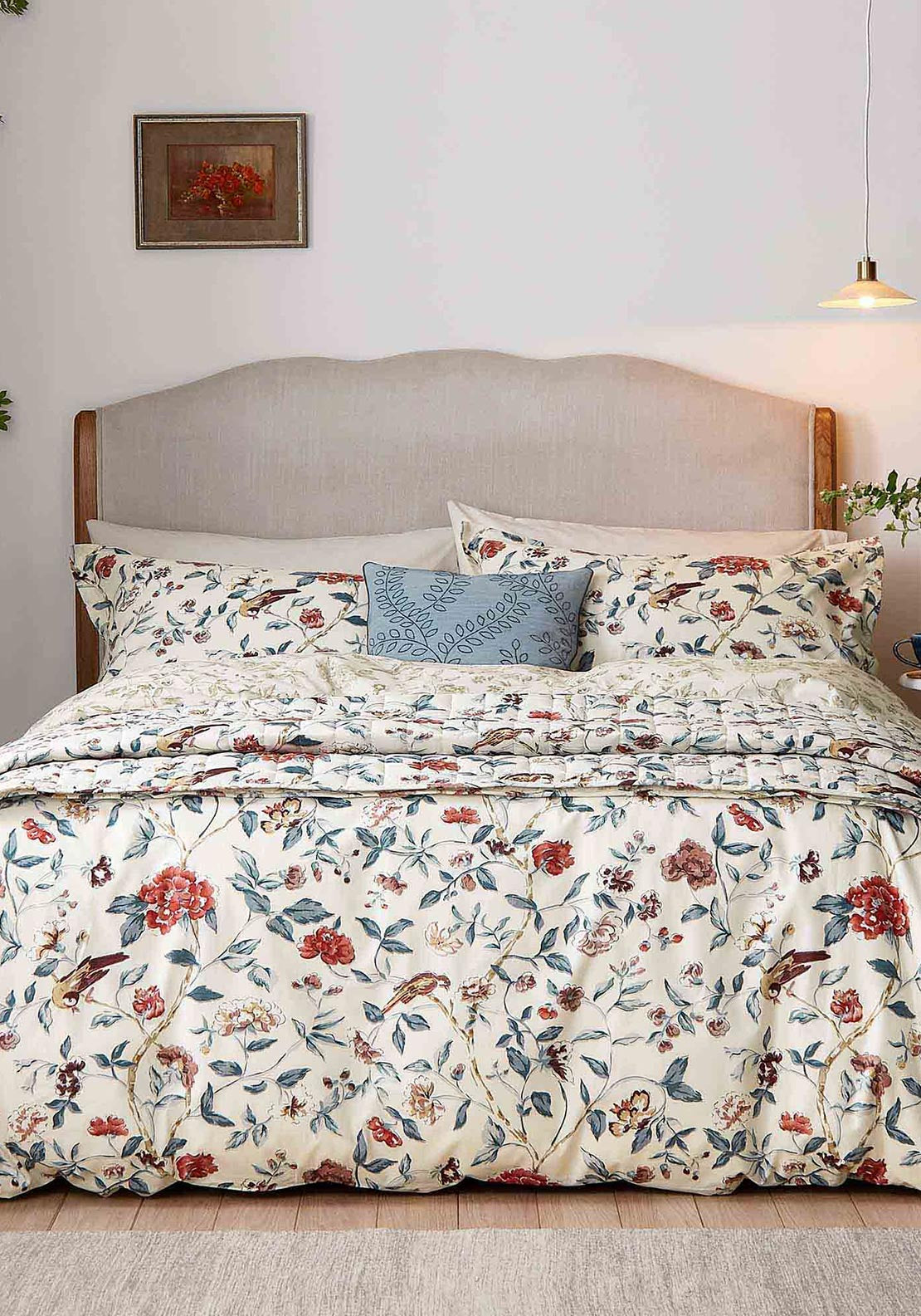 Sanderson Sissinghurst Duvet Cover Set, Ruby