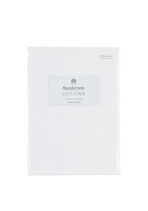 Sanderson Cotton Percale Flat Sheet, Ivory