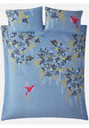 Sara Miller Humming Birds Duvet Cover & Pillowcase Set, Light Blue