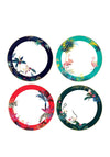 Sara Miller Tahiti Set of 4 Assorted Dinner Plates