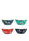 Sara Miller Tahiti Set of 4 Assorted Cereal Bowls