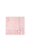 Sardon Baby Knitted Ribbon Detail Blanket, Pink