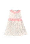 Sardon Baby Girl Floral Sleeveless Dress, Pink