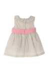 Sardon Baby Girl Floral Frill Sleeveless Dress and Pant Set, Pink