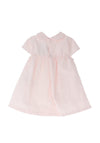 Sardon Baby Girl Stripe Short Sleeve Dress, Pink